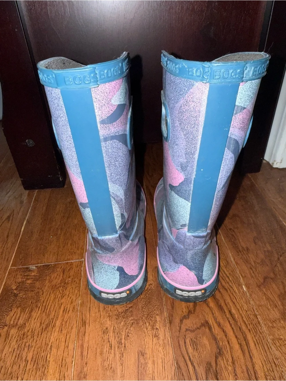 Bogs Kids Glitter Purple & Pink Rain Boots